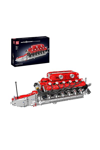 mouldking Mould King 10169 V12 Engine Motosiklet Yapı Seti – 3472 Parça (Moul...