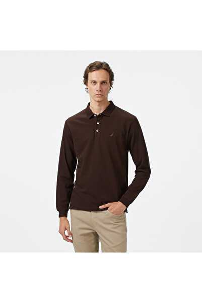 Nautica Erkek Kahverengi Classic Fit Polo