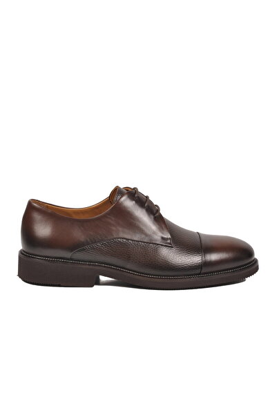 Aspor Brown Genuine Leather Men's Classic Shoes