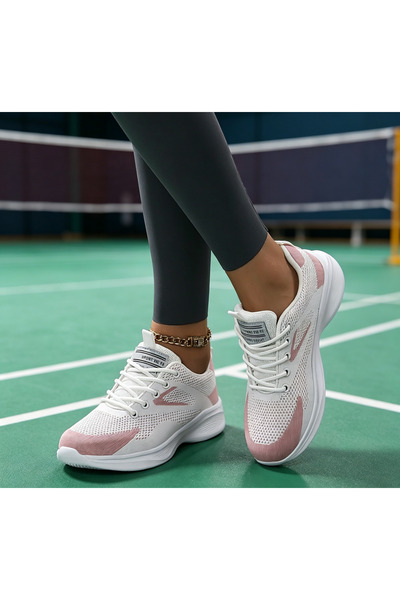 SOSENFER Breathable lace-up soft-soled women's shoes, sports casual shoes for...