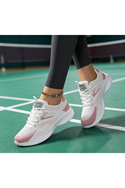 SOSENFER 女生户外鞋，透气系带软底女鞋，运动休闲鞋女