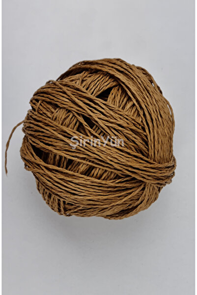 Şirin Yün Sarılmış Kağıt İp 100 Gram Kamel