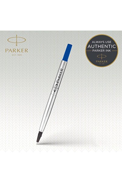 Parker خرطوشة حبر لقلم رولربول، حجم متوسط، أزرق، عبوة من قطعتين