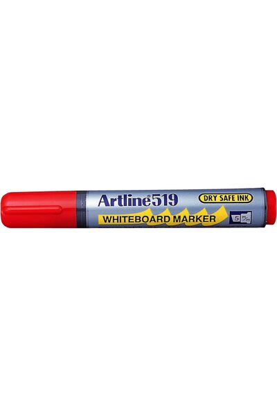 artline EK-519 Red Dry Safe Whiteboard Marker - Pack of 12