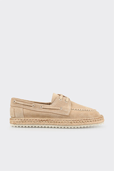 Elle Shoes Bej Deri Erkek Günlük Ayakkabı