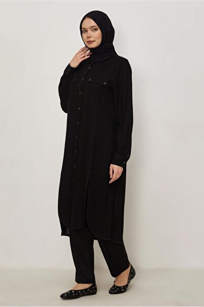 Alvina Λινό Γιακάς πουκαμίσου ΜΑΚΡΥ ΤΟΥΝΙΚ 46484