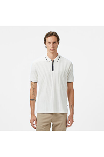 Nautica Erkek Beyaz Classic Fit Polo
