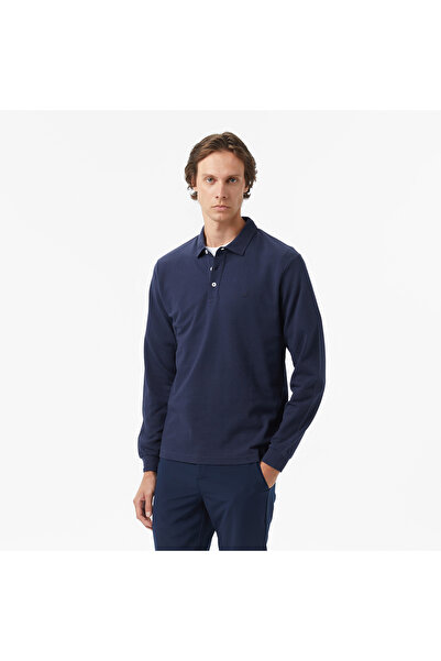 Nautica Classic Fit Erkek Lacivert Uzun Kollu Polo Yaka T-shirt