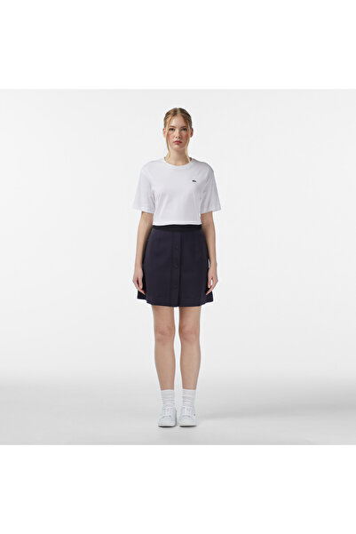 Lacoste Kadın Classic Fit Lacivert Etek