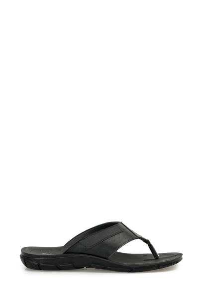 Polaris 410024.M Μαύρες ανδρικές παντόφλες