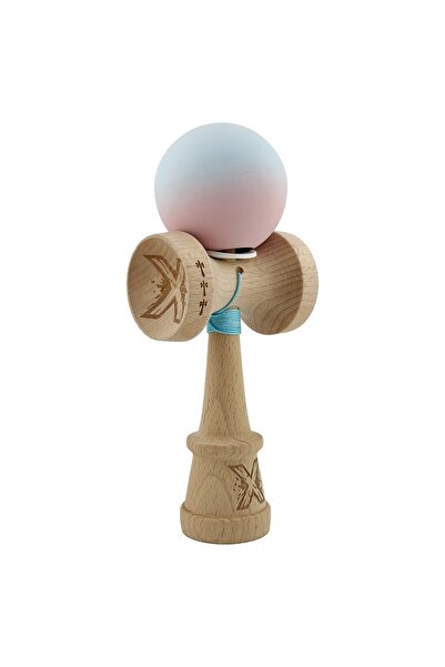 Cyrax Kendama X Original, Șnur 62/65 cm, Gradient Albastru Deschis/Roz