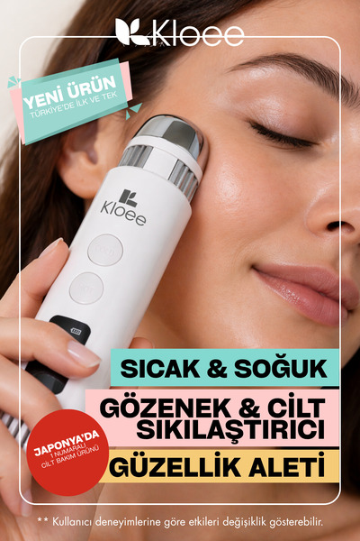 Kloee SkinLift Duo Soğuk & Sıcak Yüz Germe Cihazı - Serum Emilim Artırıcı Güz...