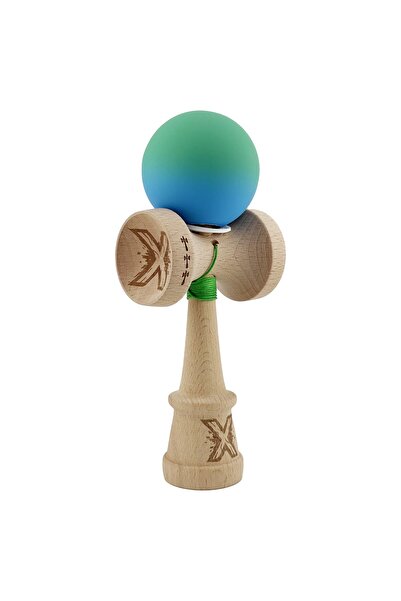 Cyrax Kendama X Original, Șnur 62/65 cm Gradient Verde/Albastru