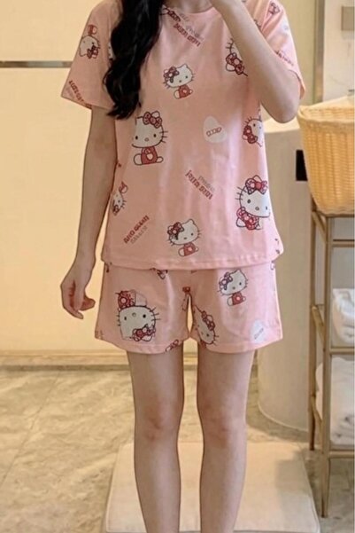 Luna Wear طقم بيجامة نسائي بأكمام قصيرة من لوناوير