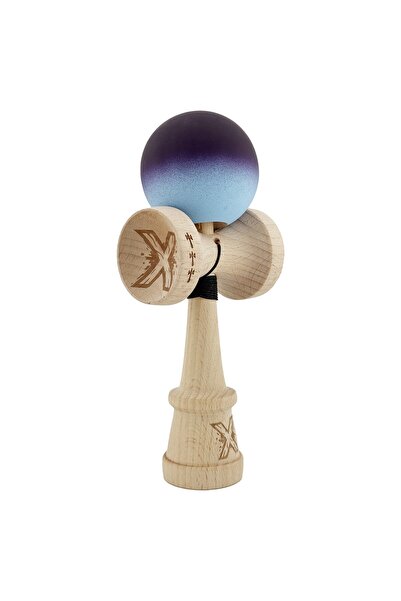 Cyrax Kendama X Original, Șnur 62/65 cm Negru/Albastru deschis în degrade