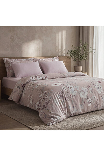 Green Black Σετ Παπλωματοθήκη Bloomy Flower Symphony Διπλό 100% Αιγαιοπελαγικ...