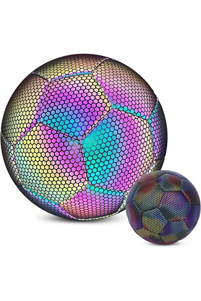 CYCLONE Futbol Topu Holografik Gece Parlayan Futbol Topu NO:3