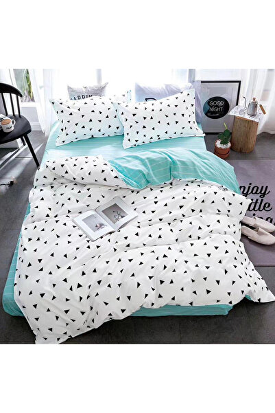 OEM Bed linen for double bed 2 people, 4 pieces, JHN, Satin cotton, AURA-0691