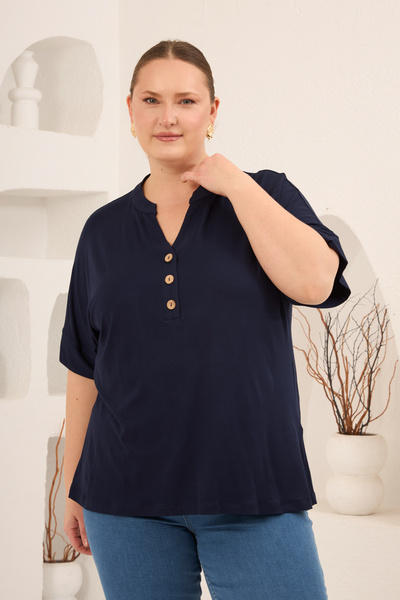 Gör&Sin Women's T-Shirt O6820 Navy Blue