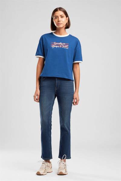 Lee Cooper Γυναικείο τζιν παντελόνι Susıe με ίσια γραμμή και μεσαίο ύψος μέση...