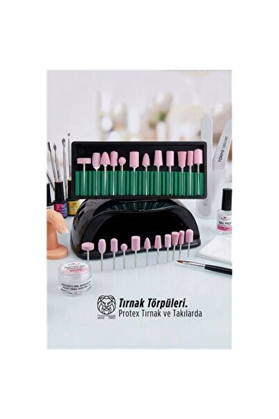 Marsilyan Professional 12 Piece Prosthetic Gel Nail Manicure Pedicure Milling...
