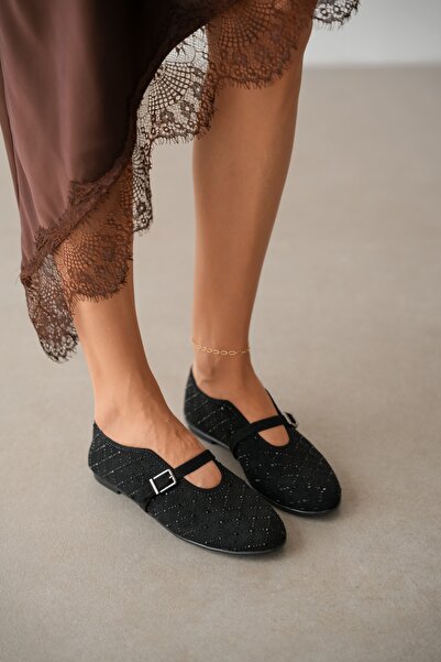 selin shoes Γυναικείες μπαλαρίνες Lusira με λεπτομέρεια από λαμπερές πέτρες σ...