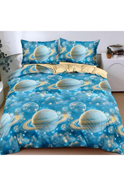 OEM Bed linen for double bed 2 people, 4 pieces, JHN, Satin cotton, AURA-0611