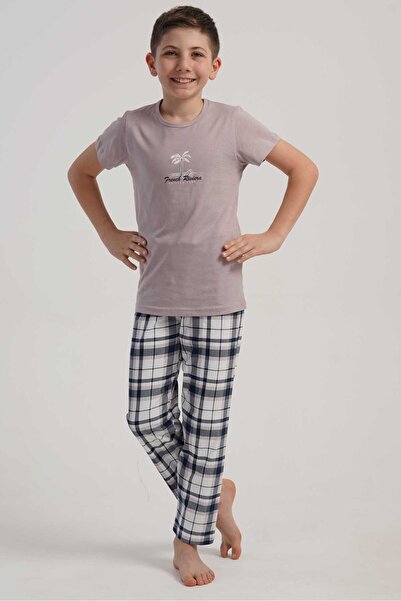 OBJE Boy's Light Brown Suprem Pajama Bottoms