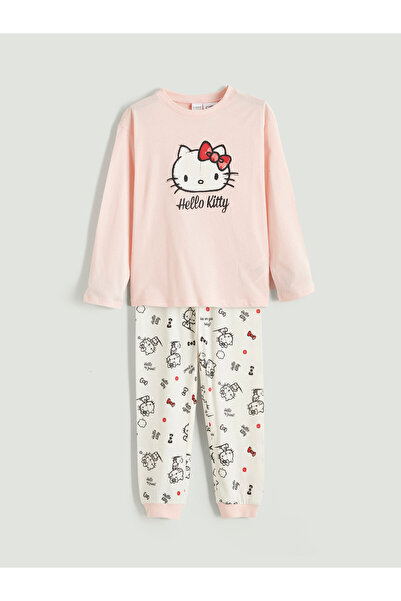 LC Waikiki Комплект пижами за момичета с щампа Hello Kitty