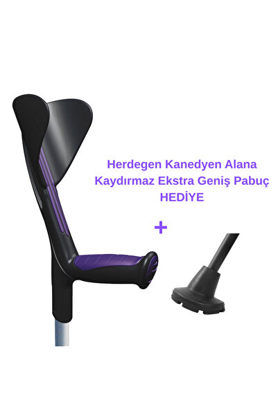Herdegen Fransız Advance Koltuk Değneği / Kanedyen (Mor - 1 Adet)
