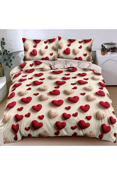 OEM Bed linen for double bed 2 people, 4 pieces, JHN, Satin cotton, AURA-0671