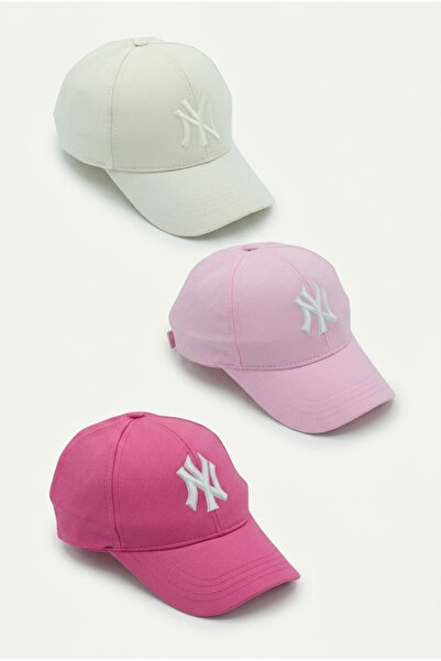 Moda Days Unisex Ρυθμιζόμενο Βαμβακερό Καπέλο Μπέιζμπολ Gabardine Σετ 3 Αθλητ...