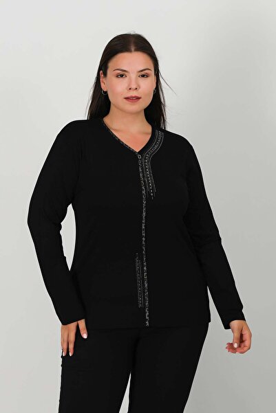 Lanze Μπλούζα από χτενισμένο βαμβάκι με στάμπα πέτρας 0611