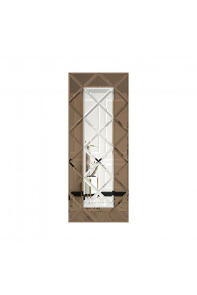 POTRO Beveled Mirror Panel 750 x 1875 Silver with Bronze perimeter