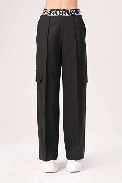 LOCO LOCO Girl's 1093 Oversized Garnished Trousers
