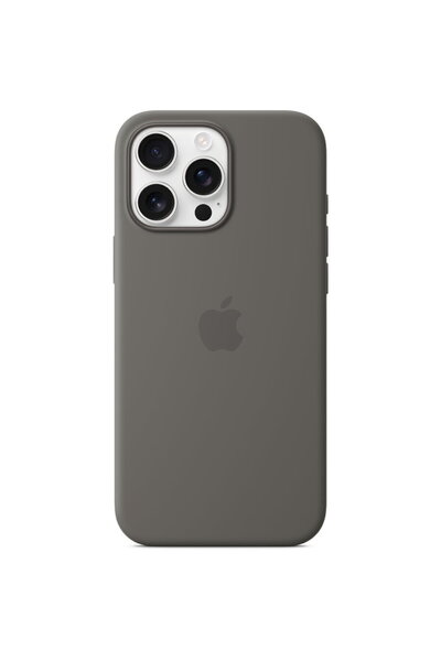 Apple Husă de silicon cu MagSafe pentru iPhone 16 Pro Max, Gri Piatră