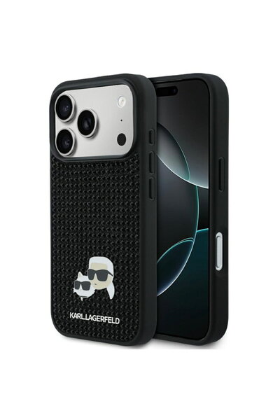 Karl Lagerfeld Husa iPhone 17 Pro - Carcasă rigidă cu strasuri (KLHCP17L6PRKC...