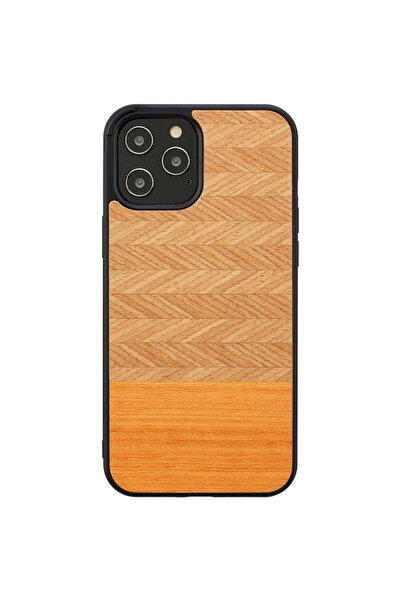Other Husa MAN&WOOD pentru iPhone 12 Pro Max, model spic de pește, portocaliu...