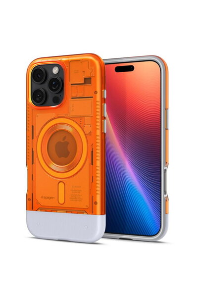 Spigen Husa Classic C1 MagSafe, tangerine - iPhone 16 Pro