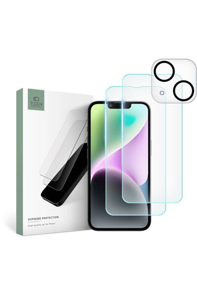 Tech-Protect Folie protecИ›ie Supreme pentru iPhone 14, claritate HD, reziste...