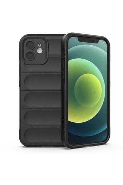 Techsuit Husă pentru iPhone 12 - Magic Shield - Negru