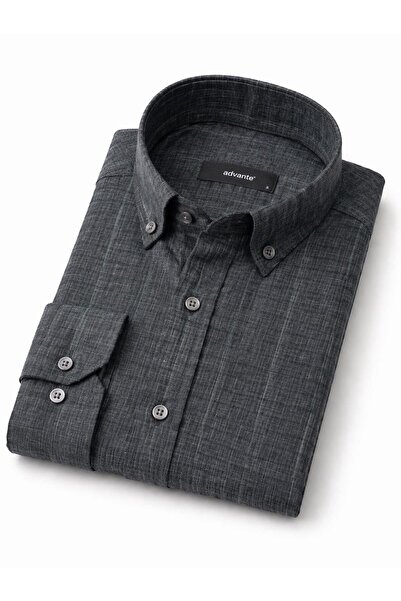ADVANTE Κλασικό ανδρικό μακρυμάνικο βαμβακερό πουκάμισο κανονικής εφαρμογής 7629