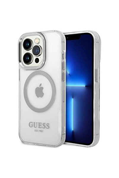 Guess GUHMP14LHTRMS iPhone 14 Pro 6.1 "   Carcasă rigidă argintie din me...