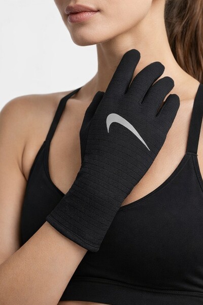 Nike Therma-Fit Sphere 3.0 Womens Running Gloves Reflektörlü Dokunmatik Uyuml...