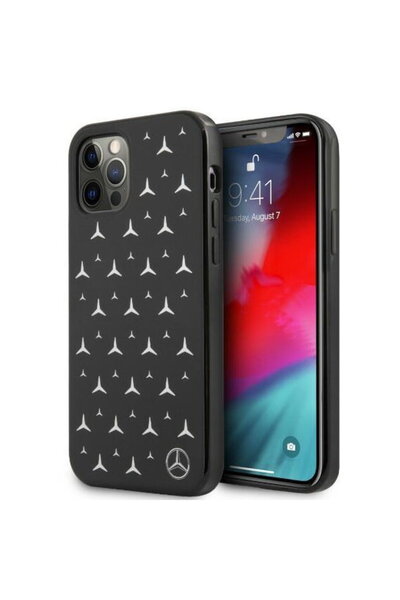 MERCEDES MEHCP12LESPBK iPhone 12 Pro Max 6.7" Black/black hardcase Silver Sta...