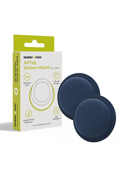 Mobile Origin Husa Airtag Suport Adeziv A2 - Pachet de 2, albastru