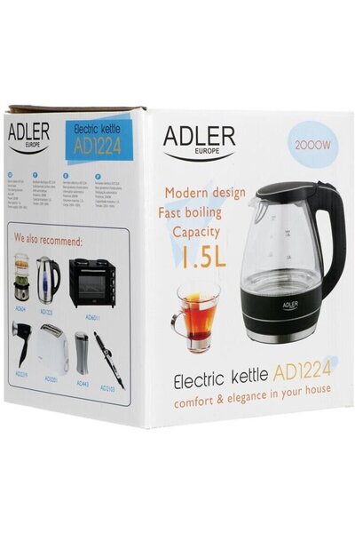 adler electric AD 1224 2000W 1.5l, Negru