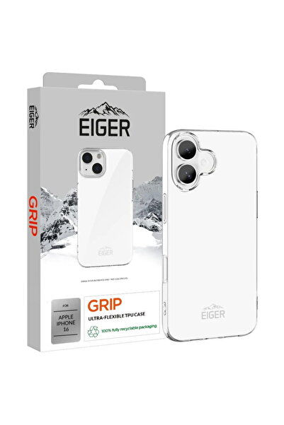 EIGER Husa Grip iPhone 16 Clear