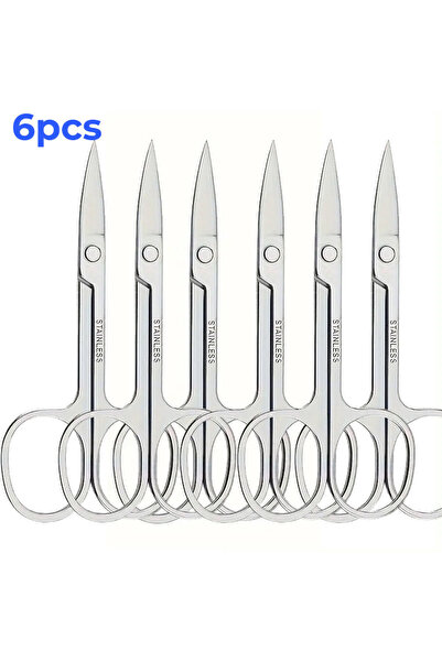 choice2 6pcs Professional Stainless Steel Eyebrow Scissors Sharp Blades for P...