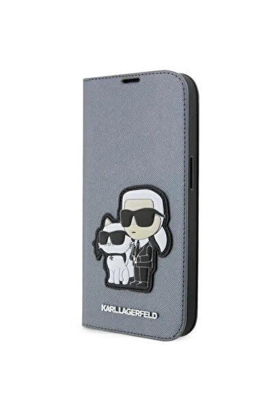 Karl Lagerfeld KLBKP14XSANKCPG iPhone 14 Pro Max 6.7 "   Bibliotecă argi...